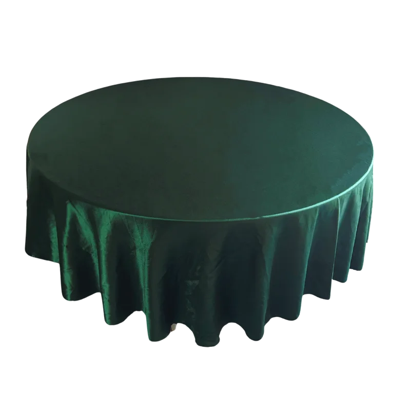 Nappe 120'' ronde Fandango vert chasseur