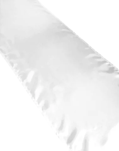 Chemin de table satin blanc 9'