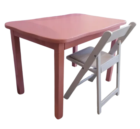 Table enfant rose 19''x29.5''