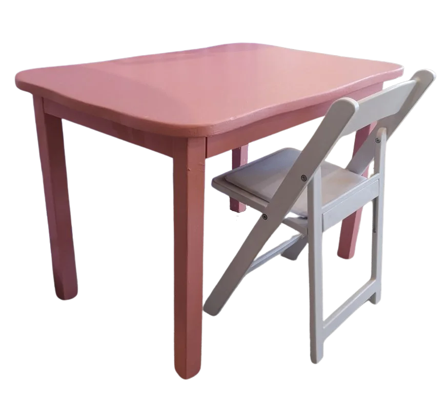 Table enfant rose 19''x29.5''