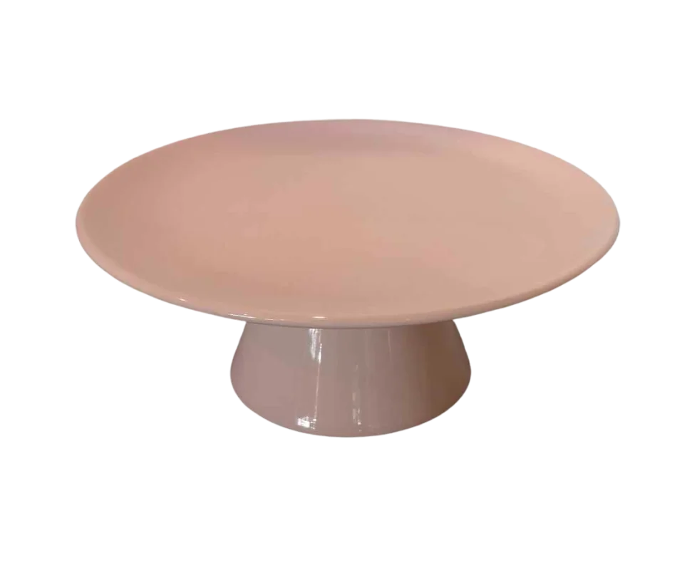 Round blush cake stand 9"