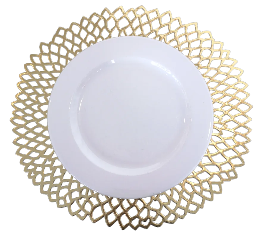 Sous-assiette boho doré