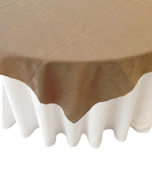 Sur-nappe floral doré