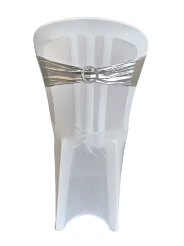 Bandeau en paillette argent avec bijou