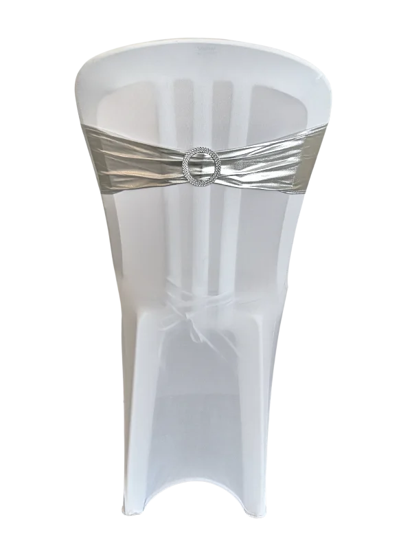 Bandeau en paillette argent avec bijou