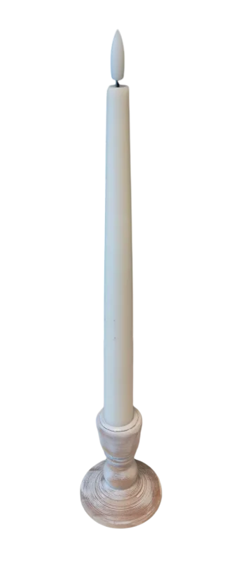 Wooden 3" candle holder