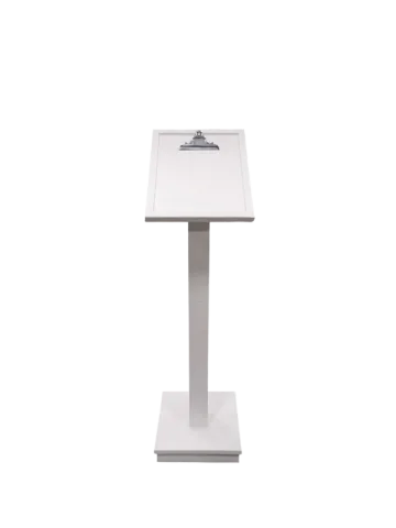 Lutrin blanc avec pince