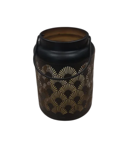 Lanterne mosaïque noire