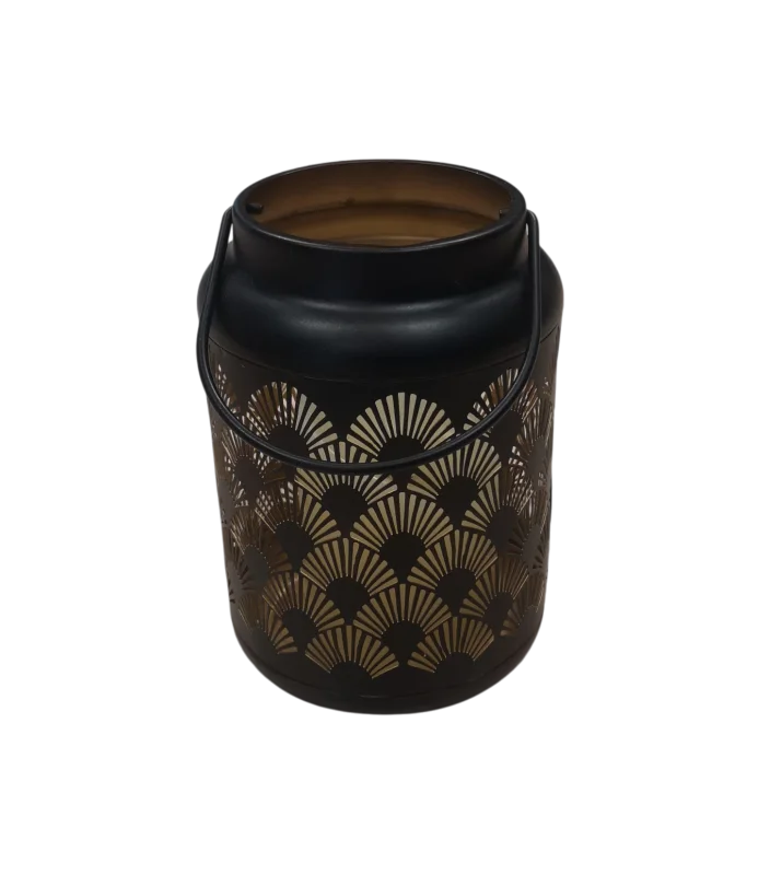 Lanterne mosaïque noire