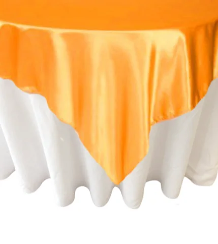 Sur-nappe 72x72 satin orange