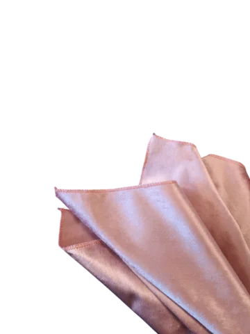 Serviette de table velours rose