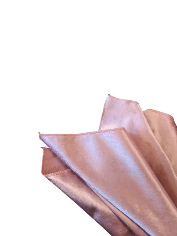 Serviette de table velours rose