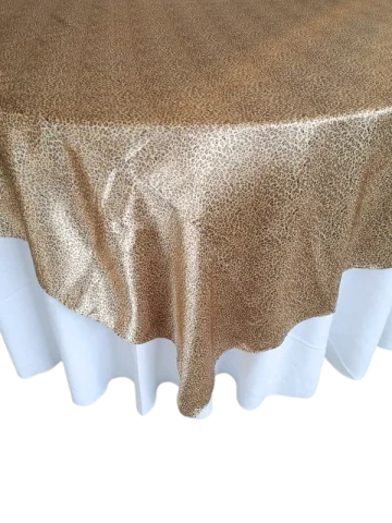 Sur-nappe 80x84 satin léopard