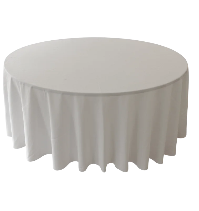 Nappe 120'' ronde blanche