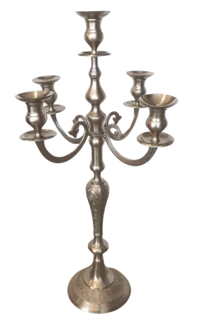Chandelier 5 brins en étain de 32''