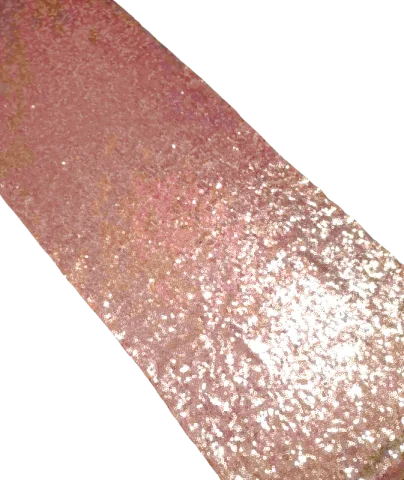 Chemin de table paillette blush 9'