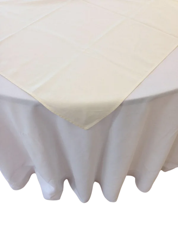 Ivory 42x42 tablecloth