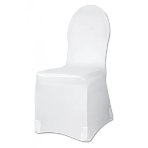 Couvre-chaise en spandex blanc