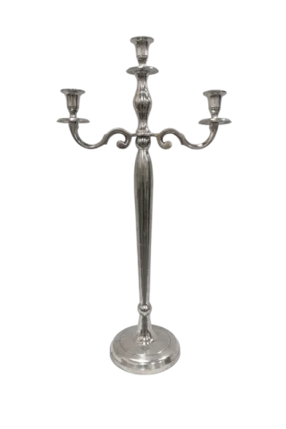 Chandelier 32'' argent 3 brins modulable