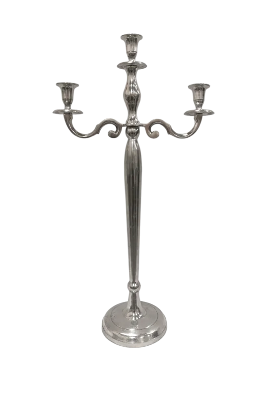 Chandelier 32'' argent 3 brins modulable