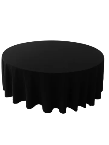 Nappe 108'' ronde noire