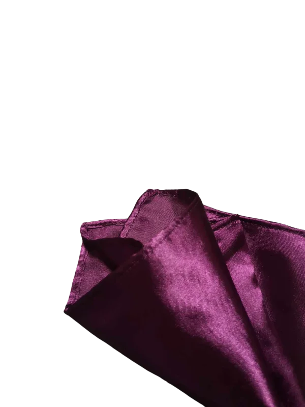 Serviette de table satin prune (petite)