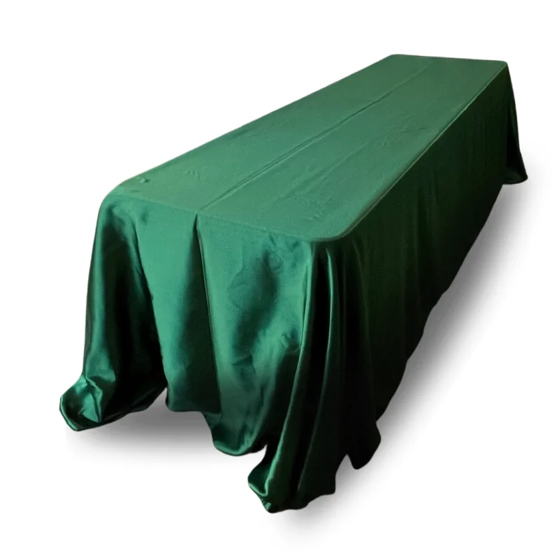 Hunter green Fandango 90x156 tablecloth