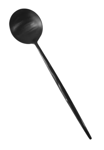 Noir - Cuillère à café/dessert