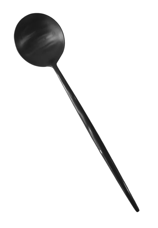 Noir - Cuillère à café/dessert