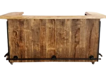 Bar rustique industriel avec lumière