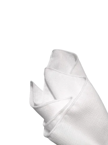 Serviette de table burlap blanche
