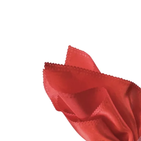 Serviette de table satin rouge