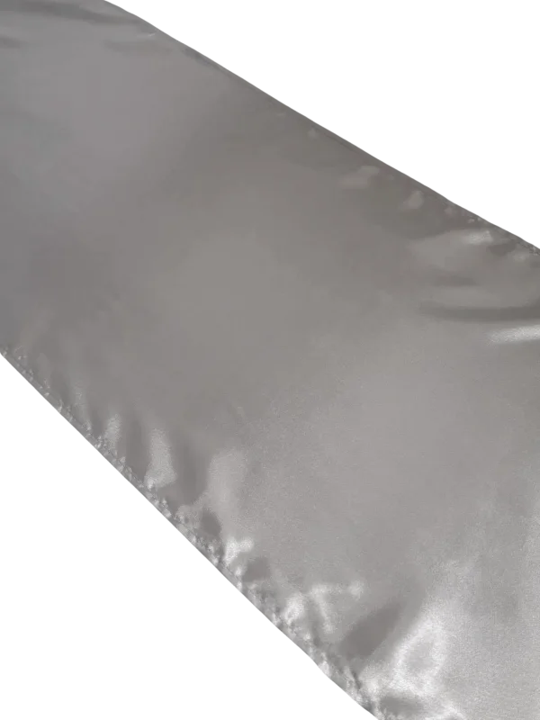 Chemin de table satin argent 9'
