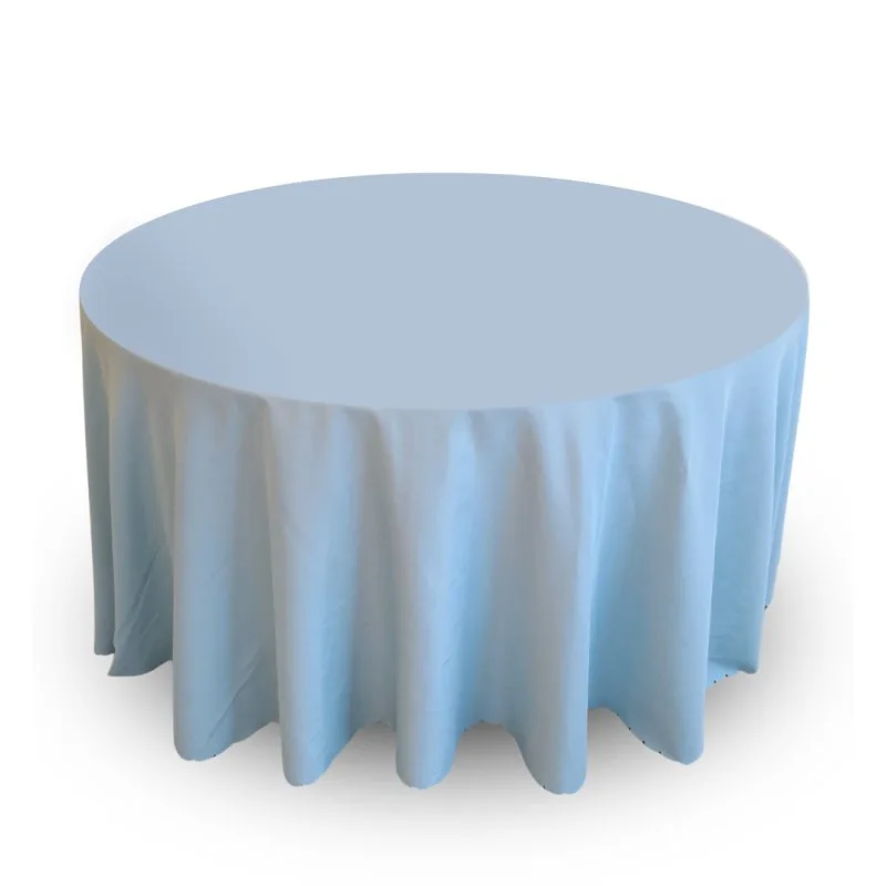 Blue-grey 120" round tablecloth