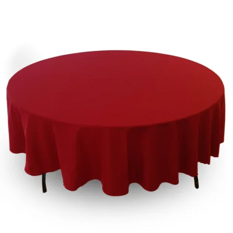 Nappe 90'' ronde framboise