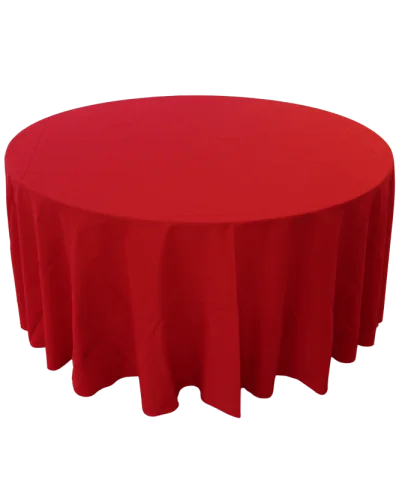 Nappe 114'' ronde rouge