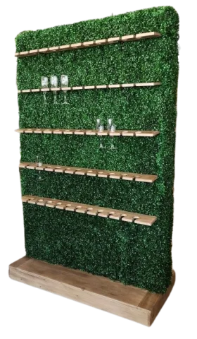 Mur de verdure porte-verres