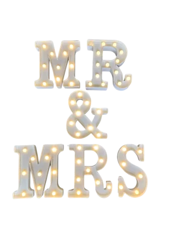 MR & MRS lumineux
