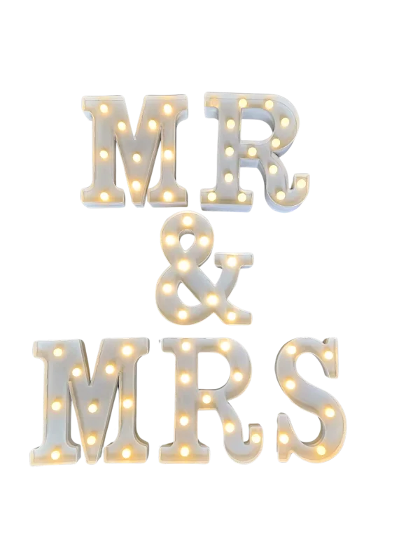 MR & MRS lumineux