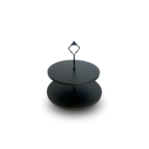 Tour à cupcake - noir 2 étages