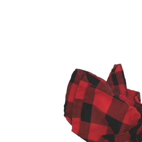 Serviette de table carreauté rouge et noir