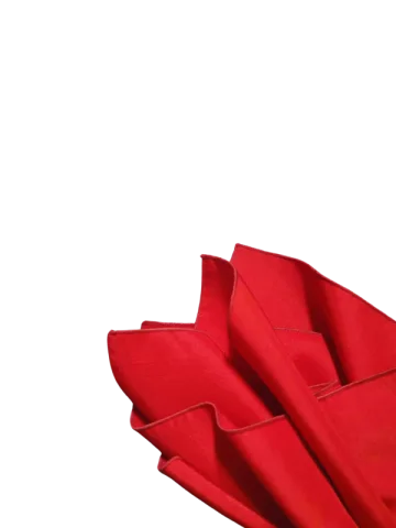 Fire engine red napkin
