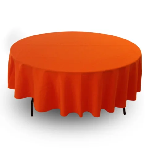 Nappe 90'' ronde orange
