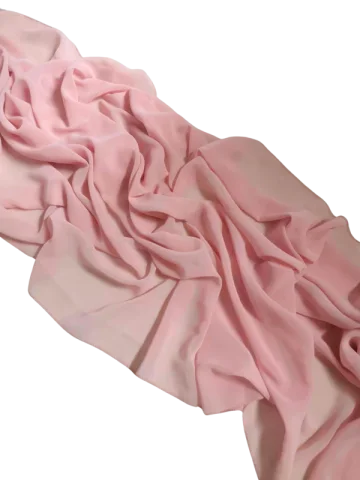 Chemin de table en mousseline blush 10'