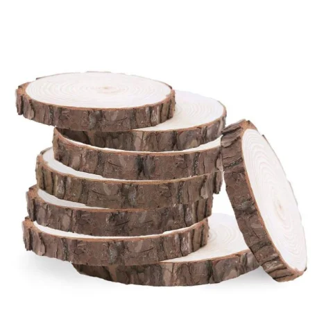 Moyen rondin en bois (environ 10'')