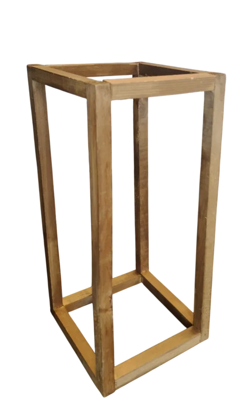 Centre de table en bois rectangulaire (7.5''X16'')