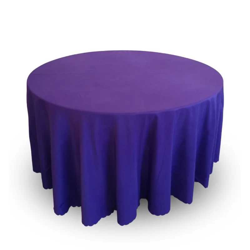 Purple 120" round tablecloth