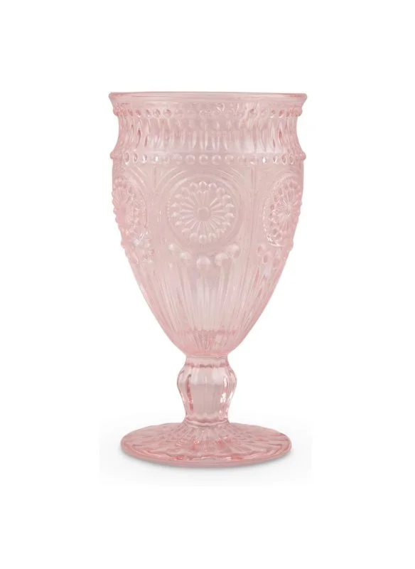 Vase coupe boho blush 6''