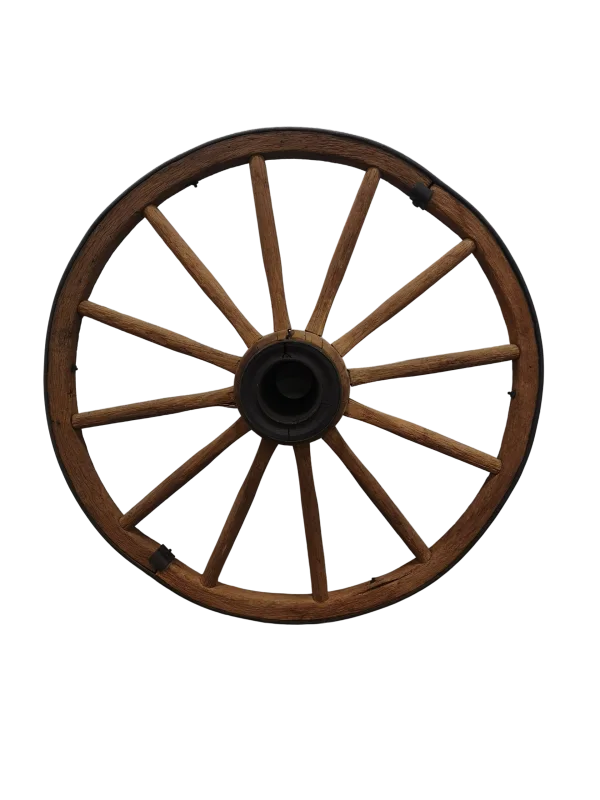 Roue décorative en bois 39''
