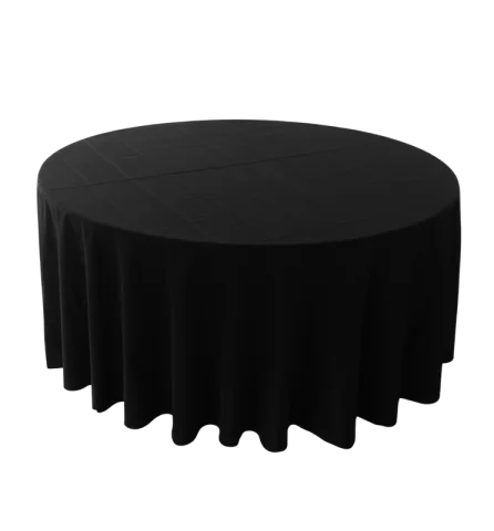 Nappe 114'' ronde noir
